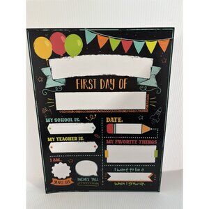 First & Last Day of School Sign 12"x9" Double Sided Kids Photo Prop NEW
